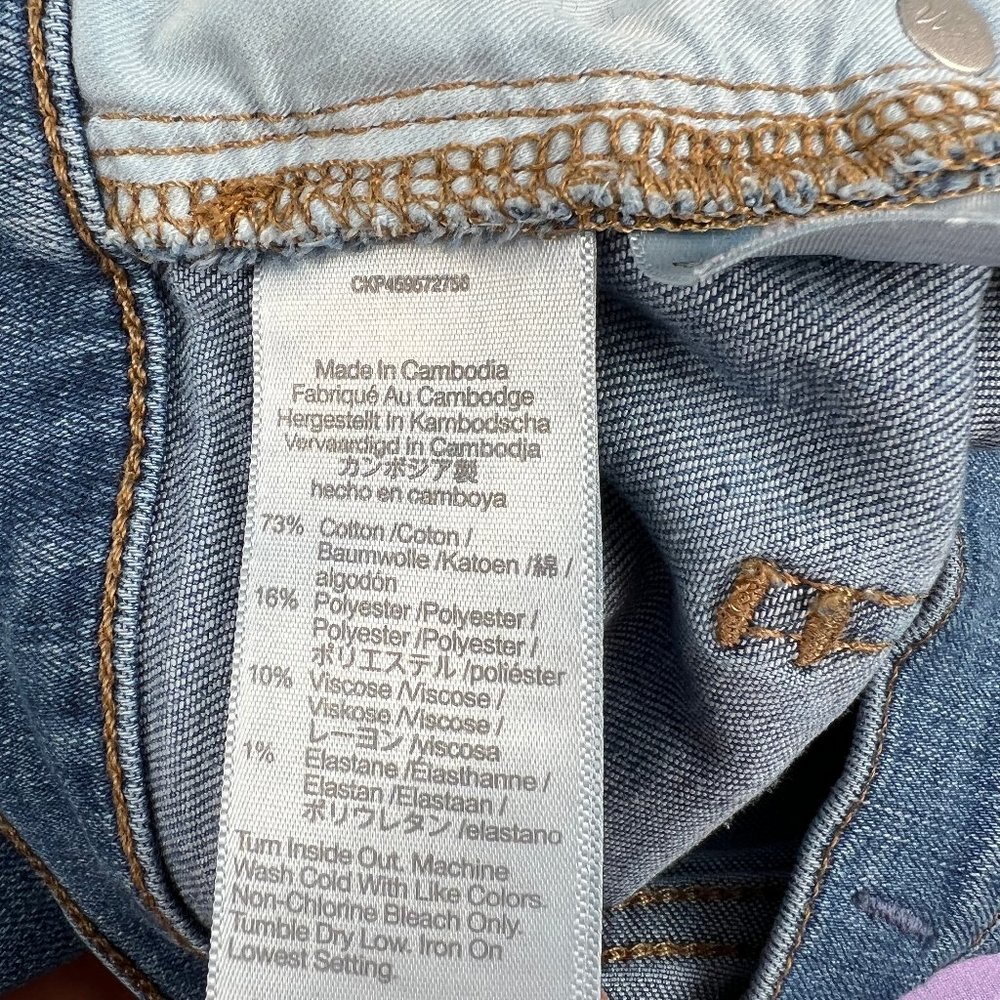 Blogger Favorite Madewell Cali Demi-Boot Jeans Fleetwood Wash Raw-Hem Cropped 28 - Picture 9 of 16